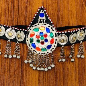 Afghan Multicolor Matha Patti, Traditional Handmade Matha Patti